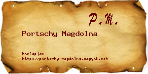Portschy Magdolna névjegykártya