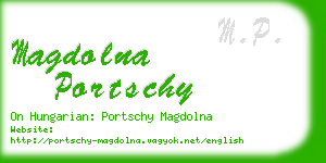 magdolna portschy business card